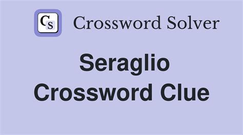 Seraglio crossword clue - Clue & Answer Definitions. ALPHABET (noun) the elementary stages of any subject (usually plural) a character set that includes letters and is used to write a language. LANGUAGE (noun) a systematic means of communicating by the use of sounds or conventional symbols. (language) communication by word of mouth. That should be all …